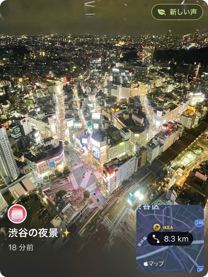 Topo card presentation