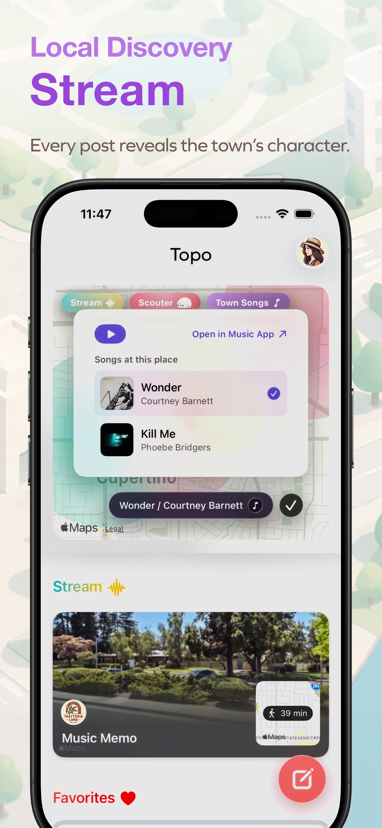 Topo Music Memo screen